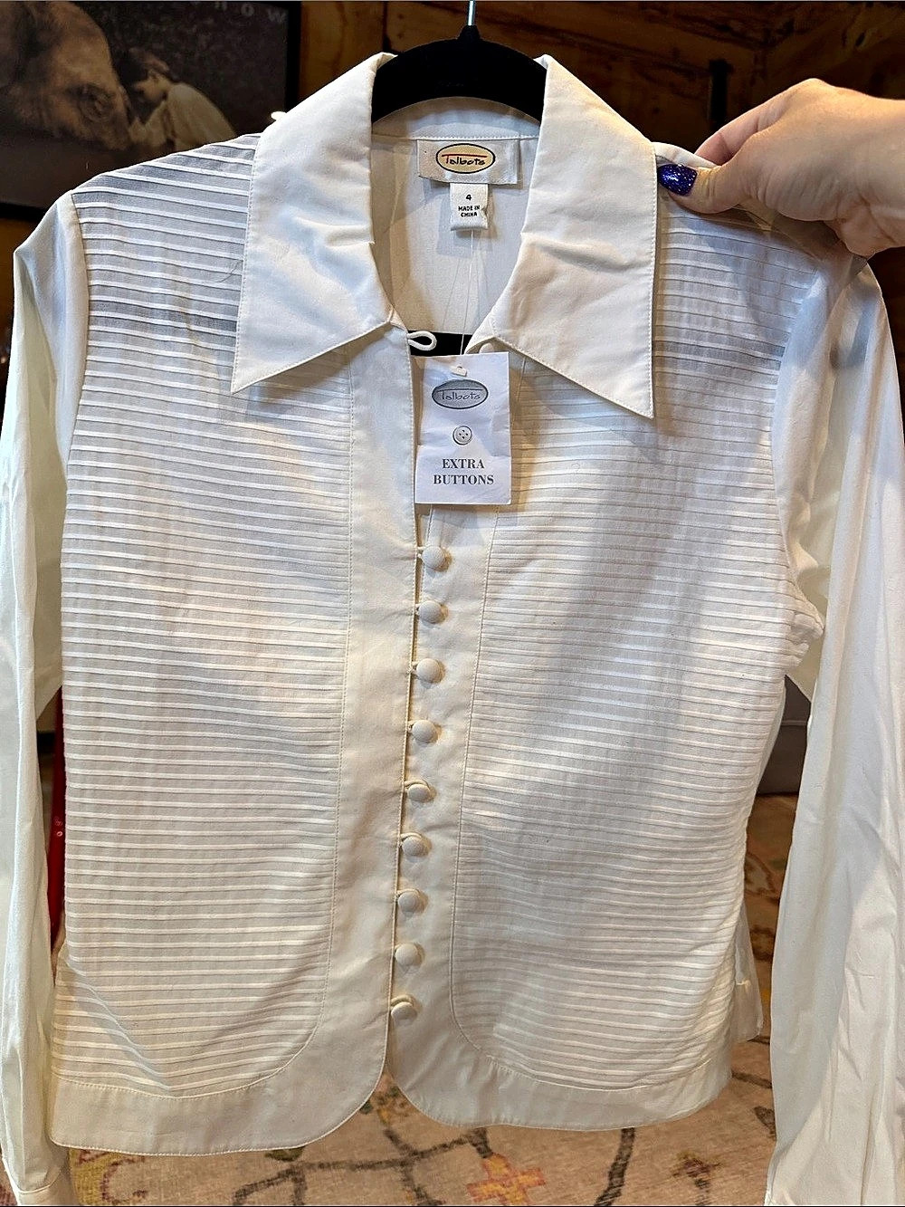 Vintage Talbot’s textures Button Down Shirt NWT